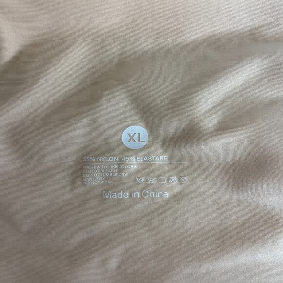 Women's XL Comfelie Beige Scallop Edge Wireless Smoothing T-Shirt Bra NEW - Picture 4 of 4